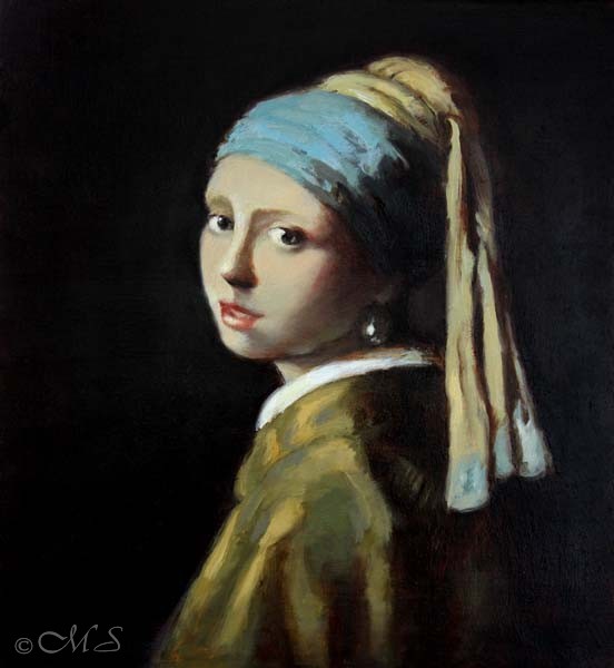 Margret Short's Girl - based on Johannes Vermeer’s Girl with the Pearl Earring