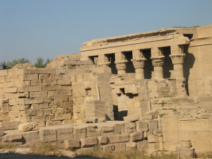 photograph of old greek structures
