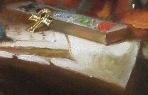 detail of oil painting