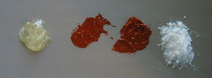 photograph of oil paint samples