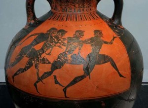 photograph of detail of greek pottery