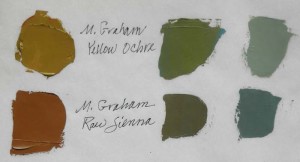 photograph of different colors of paint samples
