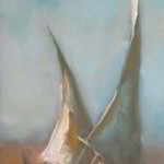 Feluccas on the Nile 12x5 inches Oil on Panel © Margret E. Short,  OPA, AWAM