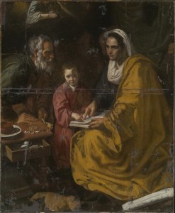 ``The Education of the Virgin,'' newly attributed to Spanish master Diego Velazquez.